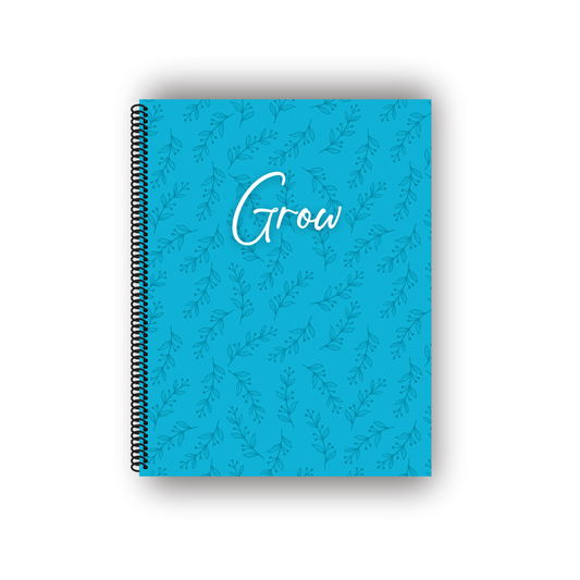 Big Undated Quarterly Planner (Teal Leaves)