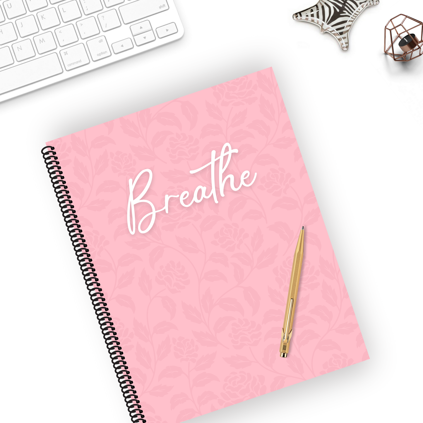 Big Undated Quarterly Planner (Pink Floral)